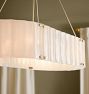 Willamette 48" Linear Chandelier, Pearl White Glass