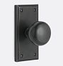 Raegan Knob Interior Bronze Door Set - Passage - Charcoal Bronze