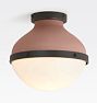 Endicot Flush Mount, Oil-Rubbed Bronze - Matte Mauve
