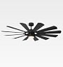 Wyndmill LED Ceiling Fan, Matte Black & Black Blades