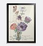 New Year's Greeting with Anemones Framed Reproduction Wall Art Print 9"x12" by Sina van Houten