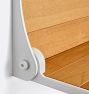 Carter Wall Mount High Back Teak Folding Shower Seat - ADA