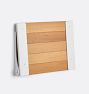 Carter Wall Mount High Back Teak Folding Shower Seat - ADA
