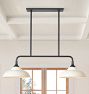 Poplar Double Linear Chandelier, 24" Width