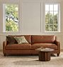Tarlow Leather Sofa, 72-108"