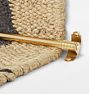 Plain Finial Stair Rod, Aged Brass